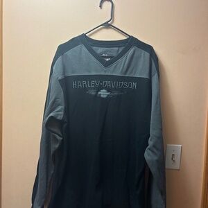 Harley Davidson Men’s XL Longsleeve Shirt Black/Grey